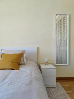 Cama o camas de una habitación en Las Vistas del Casco by Alogest