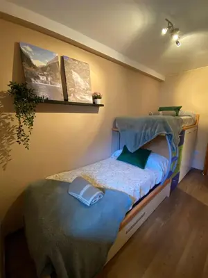 Cama o camas de una habitación en Suite Vistas Únicas a Ordesa y MontePerdido - Piscinas - Barbacoa