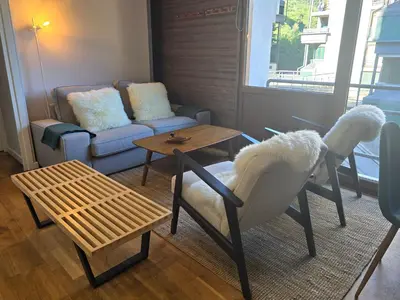 Zona de estar de Apartamento de Montaña en Baqueira con Parking y Totalmente Equipado