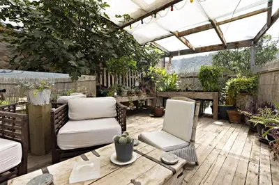 Jardín al aire libre en Casa Rural Gite El Tossal