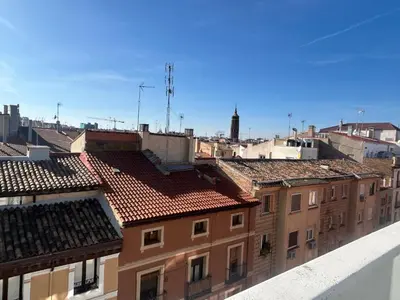 Vista general de Zaragoza o vista desde el apartamento