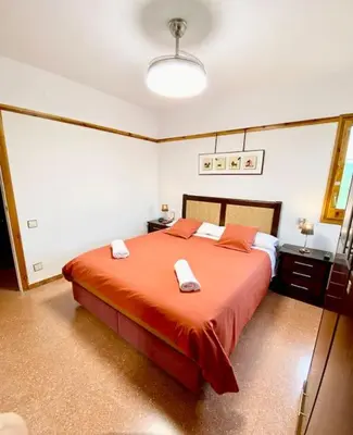 Cama o camas de una habitación en Súper exterior, vistas, amplio y muy agradable!