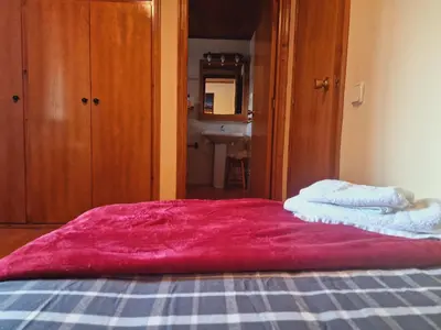 Cama o camas de una habitación en ERA CABANA de Apartamentos Rufaste