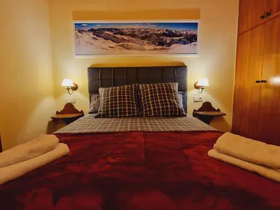 Cama o camas de una habitación en ERA CABANA de Apartamentos Rufaste