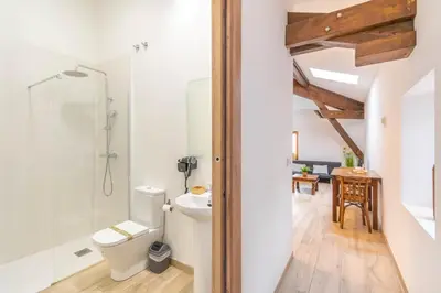Un baño de Casa karrikaburu, acogedores apartamentos rodeados de naturaleza