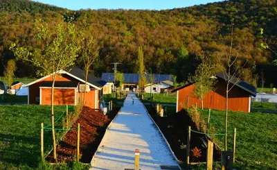 Paisaje cerca de este camping