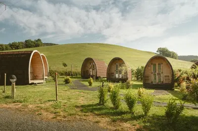 Paisaje cerca de este camping