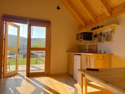 Una cocina o zona de cocina en Camping IZARPE