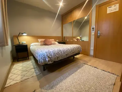 Cama o camas de una habitación en HOSPEDERIA EL CORTIJo