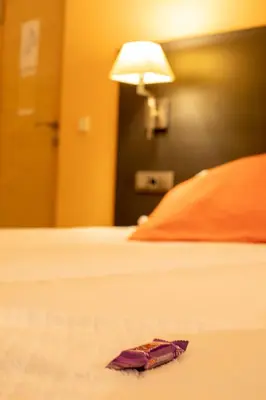 Cama o camas de una habitación en Castillo Fortaleza de Ateca