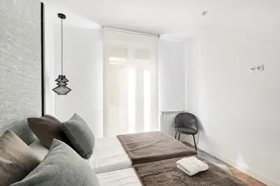 Cama o camas de una habitación en Apartamento Plaza de toros