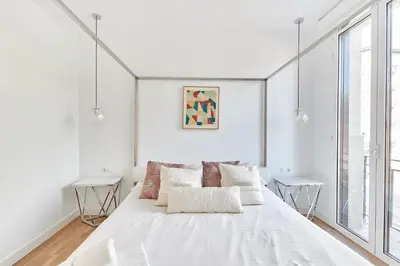 Cama o camas de una habitación en Apartamento Plaza de toros
