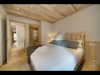 Cama o camas de una habitación en LUIS ARIAS de Alma de Nieve
