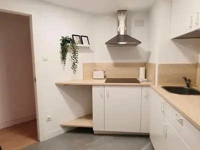 Una cocina o zona de cocina en El Puente del Arrabal by Alogest