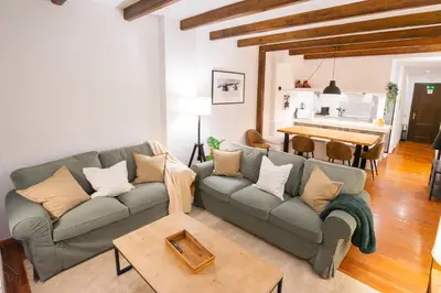 Zona de estar de Mow's Snow Lodge - Pie de Pista en Baqueira- Beret