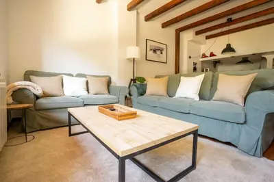 Zona de estar de Mow's Snow Lodge - Pie de Pista en Baqueira- Beret