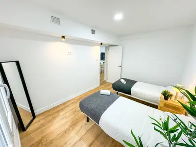 Cama o camas de una habitación en Bardaji del Pilar Turistea