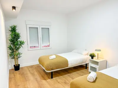 Cama o camas de una habitación en Bardaji del Pilar Turistea