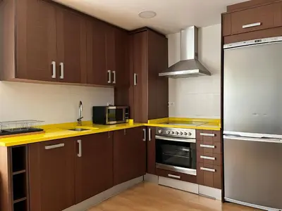 Una cocina o zona de cocina en Casa Damián del Baile Apartamentos