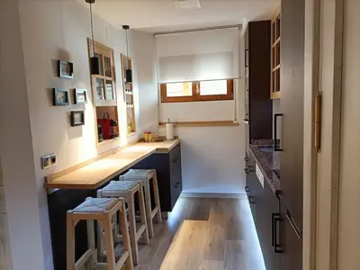 Una cocina o zona de cocina en Espectacular y acogedor apartamento con todas las comodidades