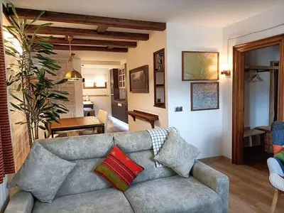 Zona de estar de Espectacular y acogedor apartamento con todas las comodidades