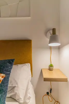 Cama o camas de una habitación en Modern Comfort in the Heart of Zaragoza