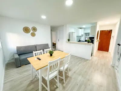 Una cocina o zona de cocina en Madrina del Pilar - Turistea