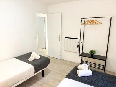 Cama o camas de una habitación en Madrina del Pilar - Turistea