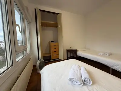 Cama o camas de una habitación en mikasita Pamplona Castaños - student housing & coliving
