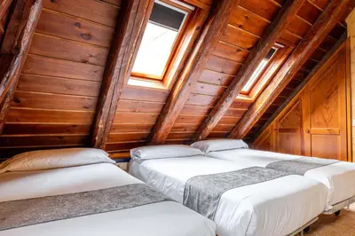 Cama o camas de una habitación en Hostal Nau Pradets