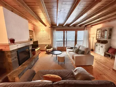 Zona de estar de Casa de montaña en Arties