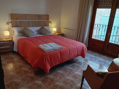 Cama o camas de una habitación en La Quinta Terra Alta Matarraña