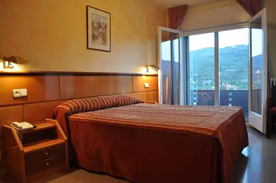 Cama o camas de una habitación en Hotel Solé