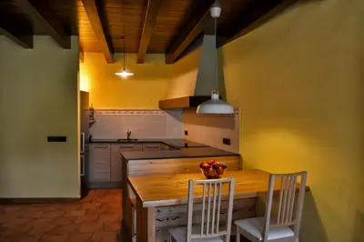 Una cocina o zona de cocina en La Rectoria