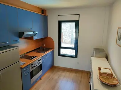 Una cocina o zona de cocina en Apartamento en Villanúa