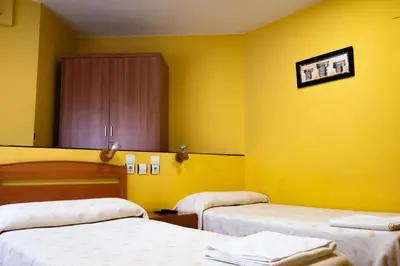 Cama o camas de una habitación en Pensión Discoves