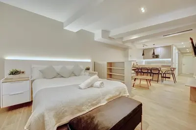Cama o camas de una habitación en Edificio Joya by Clabao