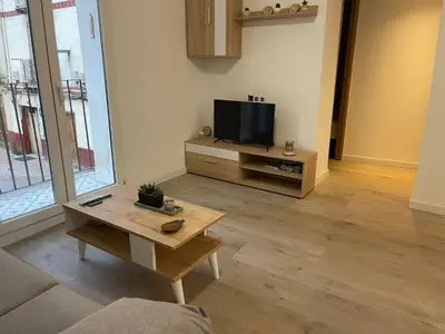 Una televisión o centro de entretenimiento en El balcón de San Andrés