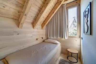 Cama o camas de una habitación en Tanau-Rentals El Oso