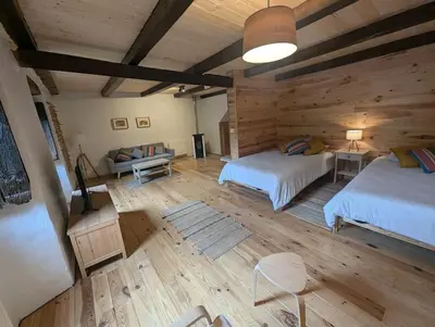 Cama o camas de una habitación en La Rústica - estudio rural