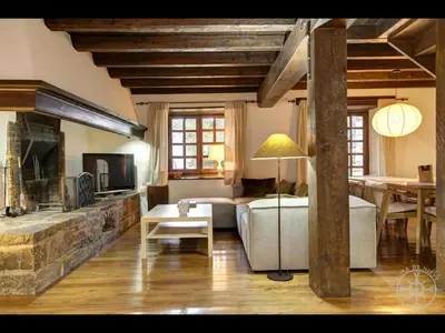 Zona de estar de CASA BOLARD de Alma de Nieve