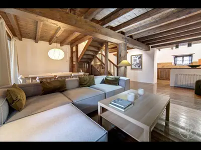 Zona de estar de CASA BOLARD de Alma de Nieve