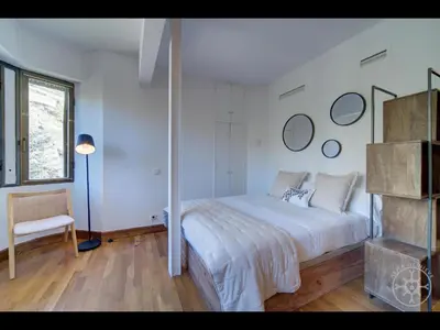 Cama o camas de una habitación en ANEC de Alma de Nieve
