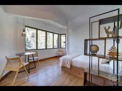 Cama o camas de una habitación en ANEC de Alma de Nieve