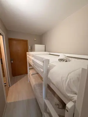 Cama o camas de una habitación en Estudio con increíbles vistas a la montaña en el centro de Formigal - Esquía sin llaves
