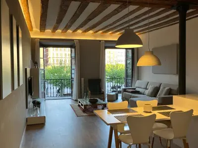 Zona de estar de En el corazón de Pamplona