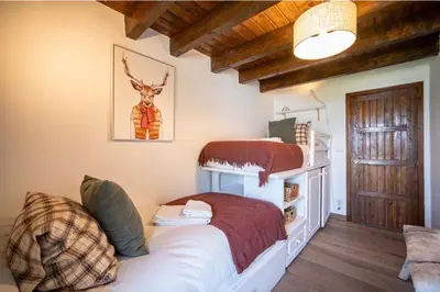 Cama o camas de una habitación en Casa Catania-Acogedora casa con impresionantes vistas-Fibra Optica-5 TV-Chimenea