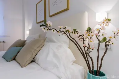 Cama o camas de una habitación en Center Pamplona Apartment UAT00537