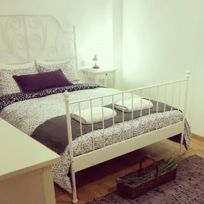 Cama o camas de una habitación en Apartamento Bielsa-Monte Pérdido