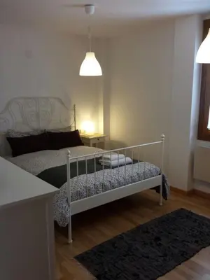 Cama o camas de una habitación en Apartamento Bielsa-Monte Pérdido